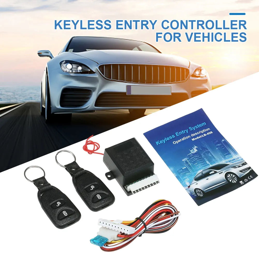 12V Universal Car Auto Remote Central Locking Kit